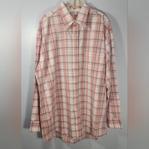 Ben Hogan Pink Plaid Button Down Shirt